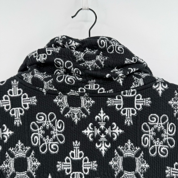 Tonia Debellis Molly Jacket in Signature Logo in Black White Size XL - Picture 12 of 14